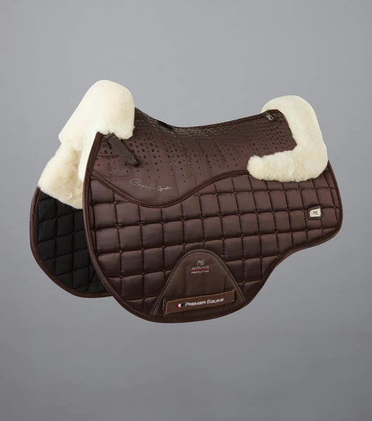 Capella Close Contact Merino Wool GP/Jump Square, chocolate - Premier Equine
