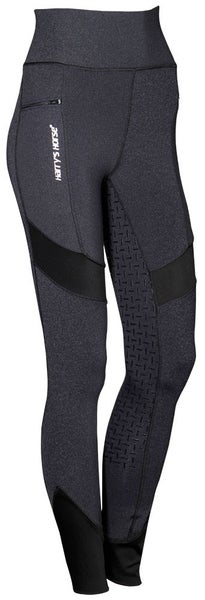 Harry's Horse EquiTights Melange Full Grip, musta/harmaa